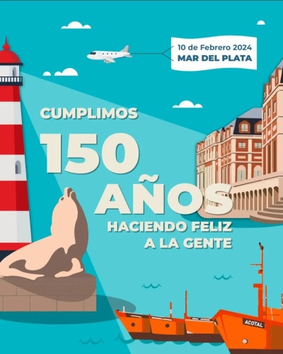 Mar del Plata - Llega el festejo de los 150 años fundacionales, con shows imperdibles