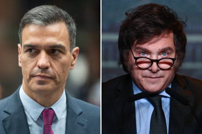 Tras la llegada de Milei a España, el gobierno de Pedro Sánchez volvió a criticarlo: “Vuelve con los recortes y el autoritarismo”