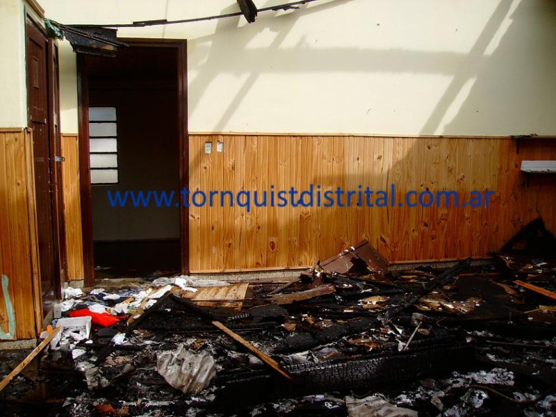 Colonia San Martìn,devastador incendio destruyò la Escuela Nº 12 