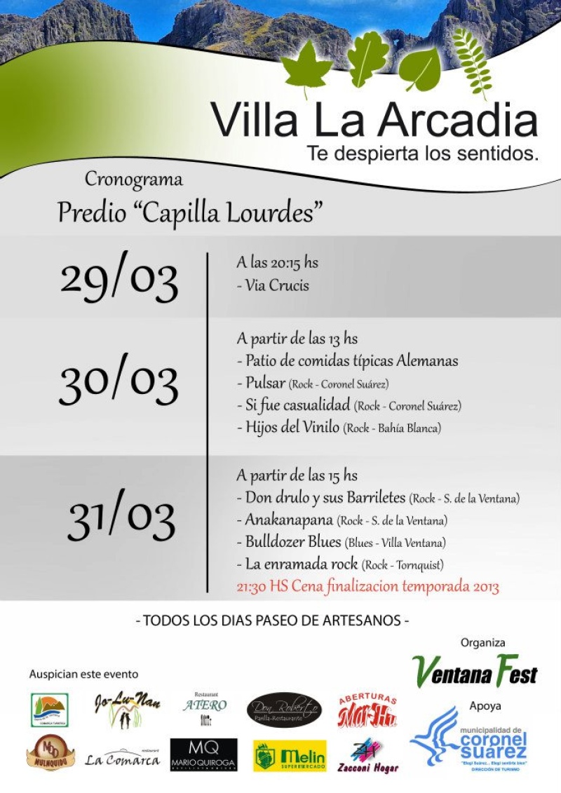 Sierra de la Ventana - En Villa la Arcadia la Semana Santa sigue sumando atractivos