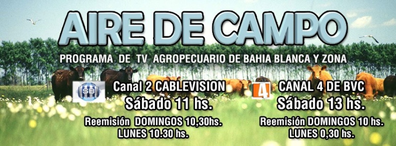 Bahía Blanca - Publicamos el link para ver el programa bahiense agropecuario de esta semana de "Aire de Campo"