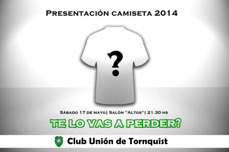 Tornquist - El "Verde" presenta èste sàbado, su nueva indumentaria para la temporada 2014