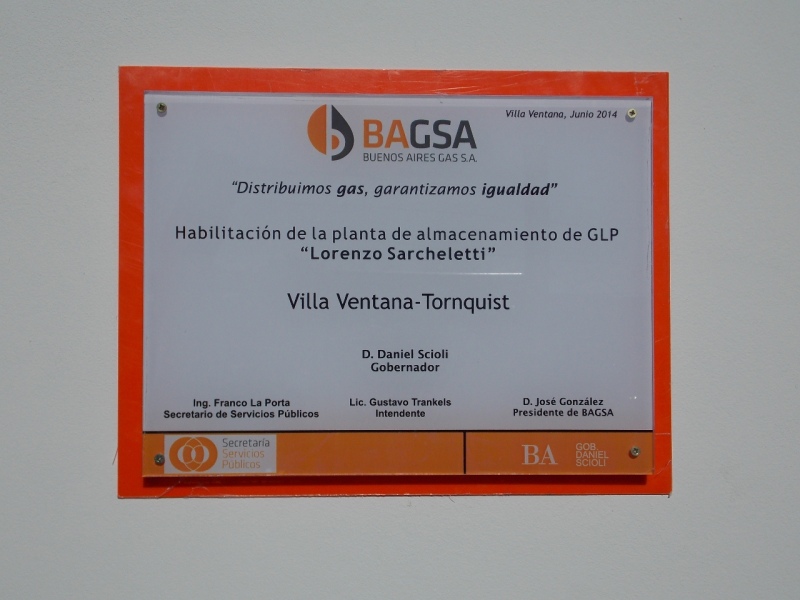 Villa Ventana - En medio de la emoción, fue inaugurado la obra de gas GLP