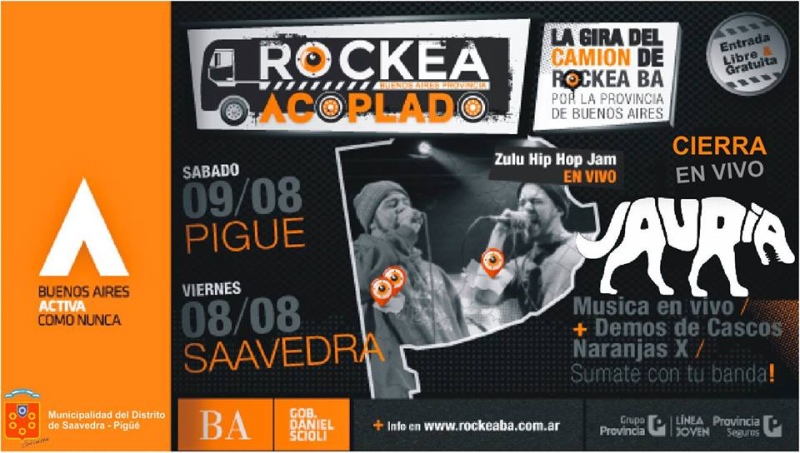Saavedra - El Rockea BA desembarca mañana en la "Plaza de los Rieles", con Ciro Pertusi y su "Jauría"