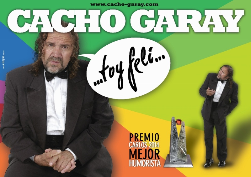 Tornquist - Cacho Garay regresará al Teatro Municipal "Rodolfo Funke"