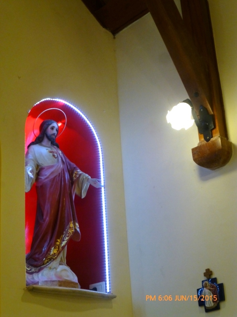 Saldungaray - Nueva iluminación para la capilla de María Auxiliadora