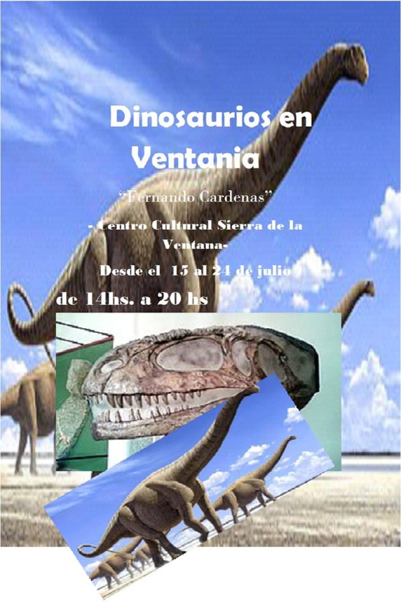 Sierra de la Ventana - Hoy se puede disfrutar de la "Muestra de Dinosaurios en Ventania"