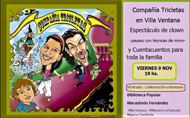 Villa Ventana – Este viernes llega la "Compañía Tricletas" a la localidad