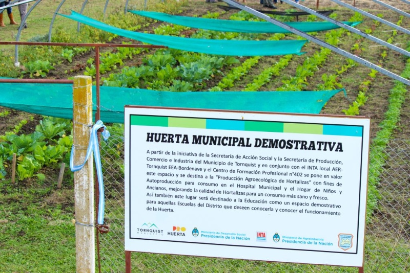 Tornquist - Quedó inaugurada la "Huerta Municipal Demostrativa"