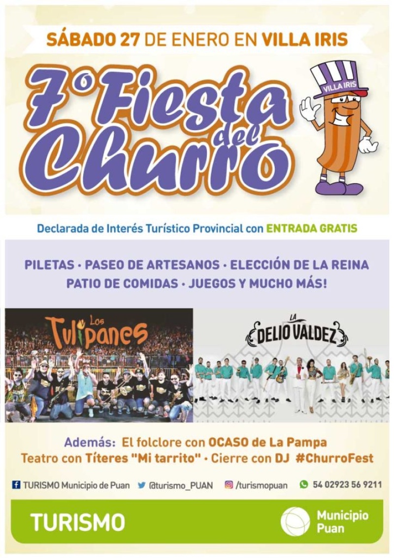 Villa Iris - Los Tulipanes le pondrán todo el ritmo a la 7º Fiesta del Churro !