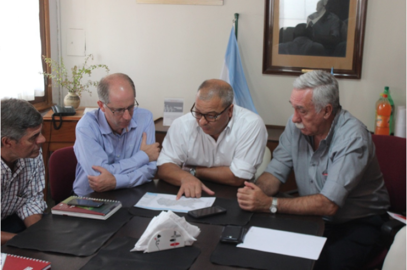 Sierra de la Ventana - Reunión con representantes de la empresa Ferrosur Roca S.A.
