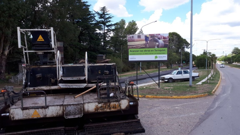 Sierra de la Ventana - Se reactiva la obra de asfalto en la localidad