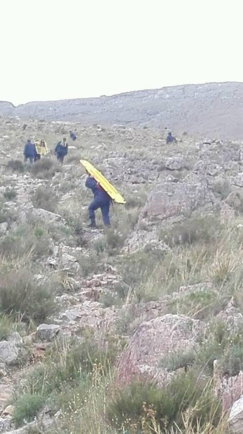 Los Bomberos Voluntarios realizaron un rescate en las sierras