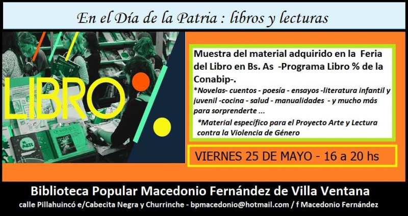 Villa Ventana - Presentación de libros nuevos en la Biblioteca Popular
