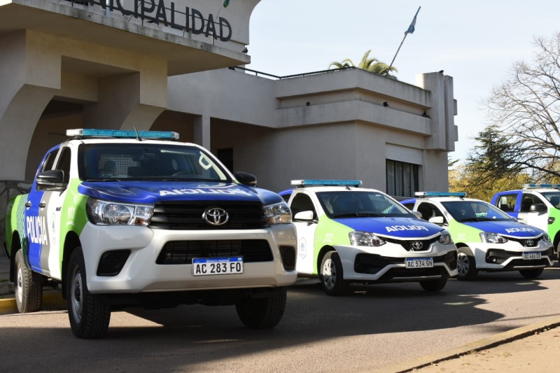 Se incrementó el parque automotor: cuatro móviles policiales llegaron al distrito