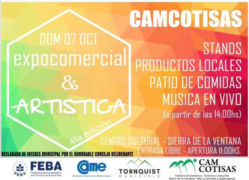 CAMCOTISAS presenta la 4º Edición de la “Expo-Comercial y Artística”