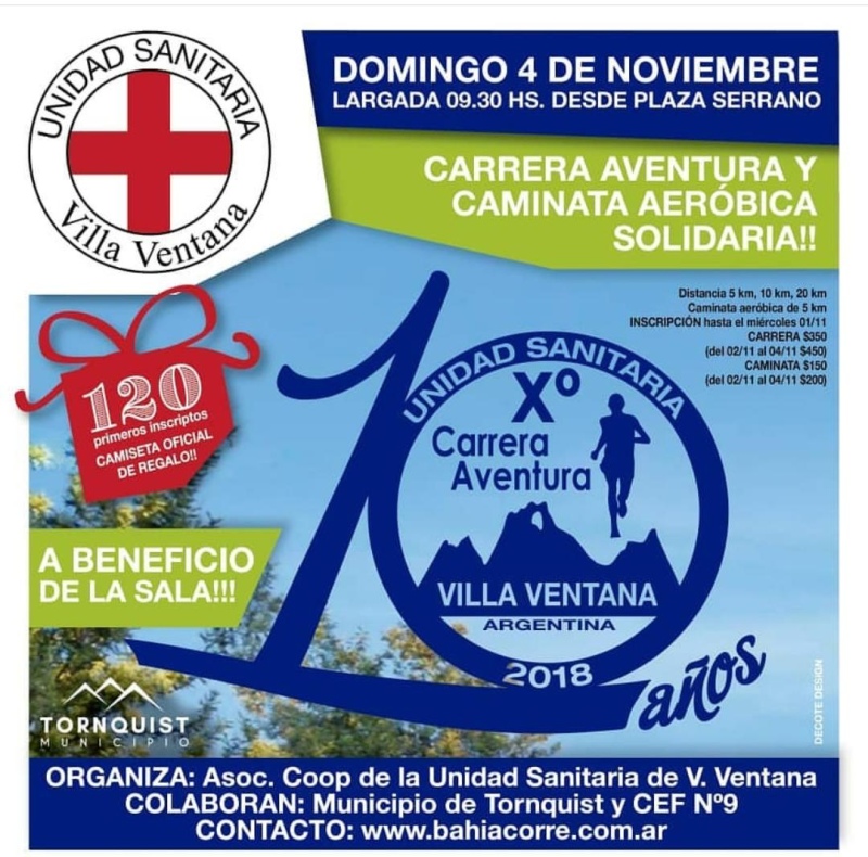 Villa Ventana - En Noviembre llega la "Carrera Aventura y Caminata Aeróbica Solidaria"