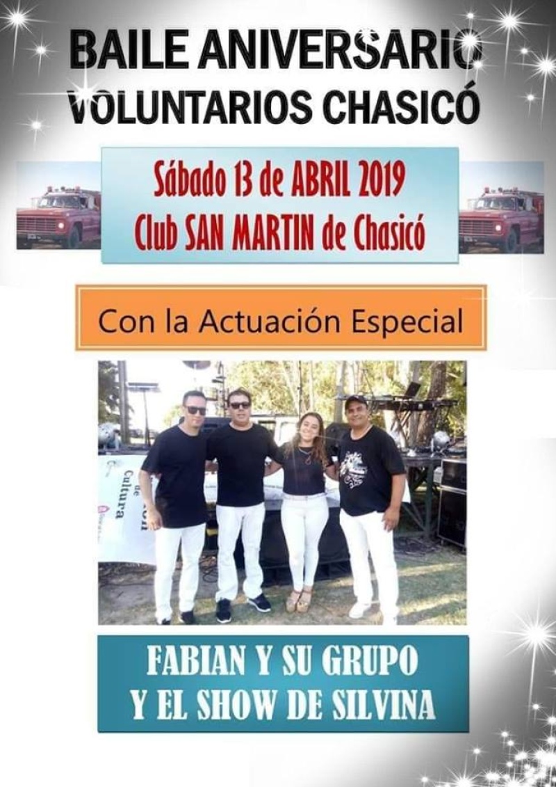 Chasicó - El 13 de Abril llega el baile familiar de los Voluntarios