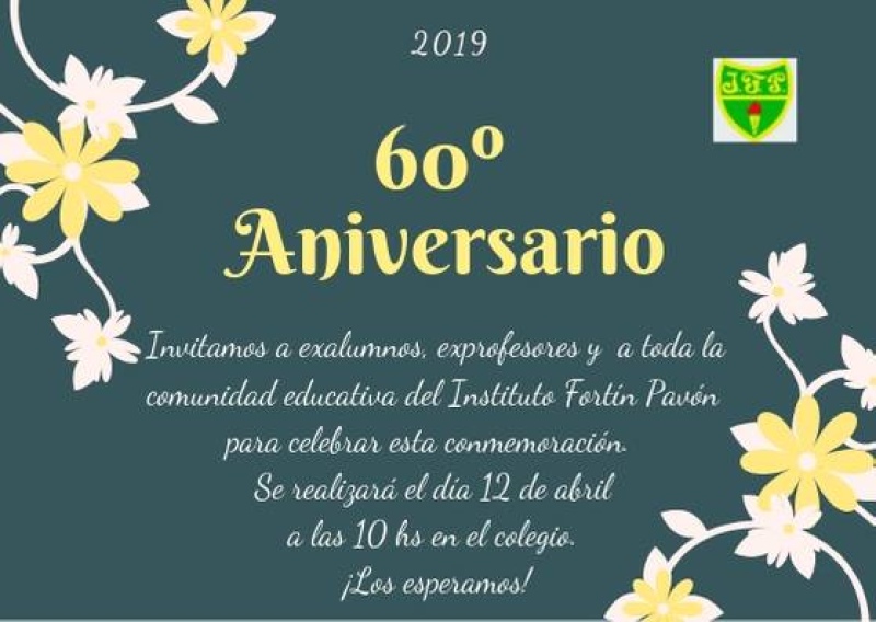 Saldungaray - Llega el 60º Aniversario del Instituto Fortín Pavón
