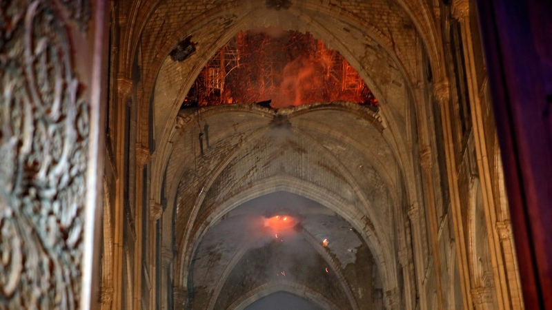 Notre Dame - Las primeras imágenes del interior de la catedral