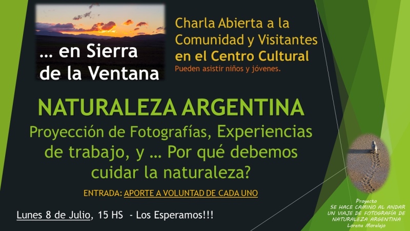 Sierra de la Ventana - Lorena Moralejo se presenta hoy en el Centro Cultural
