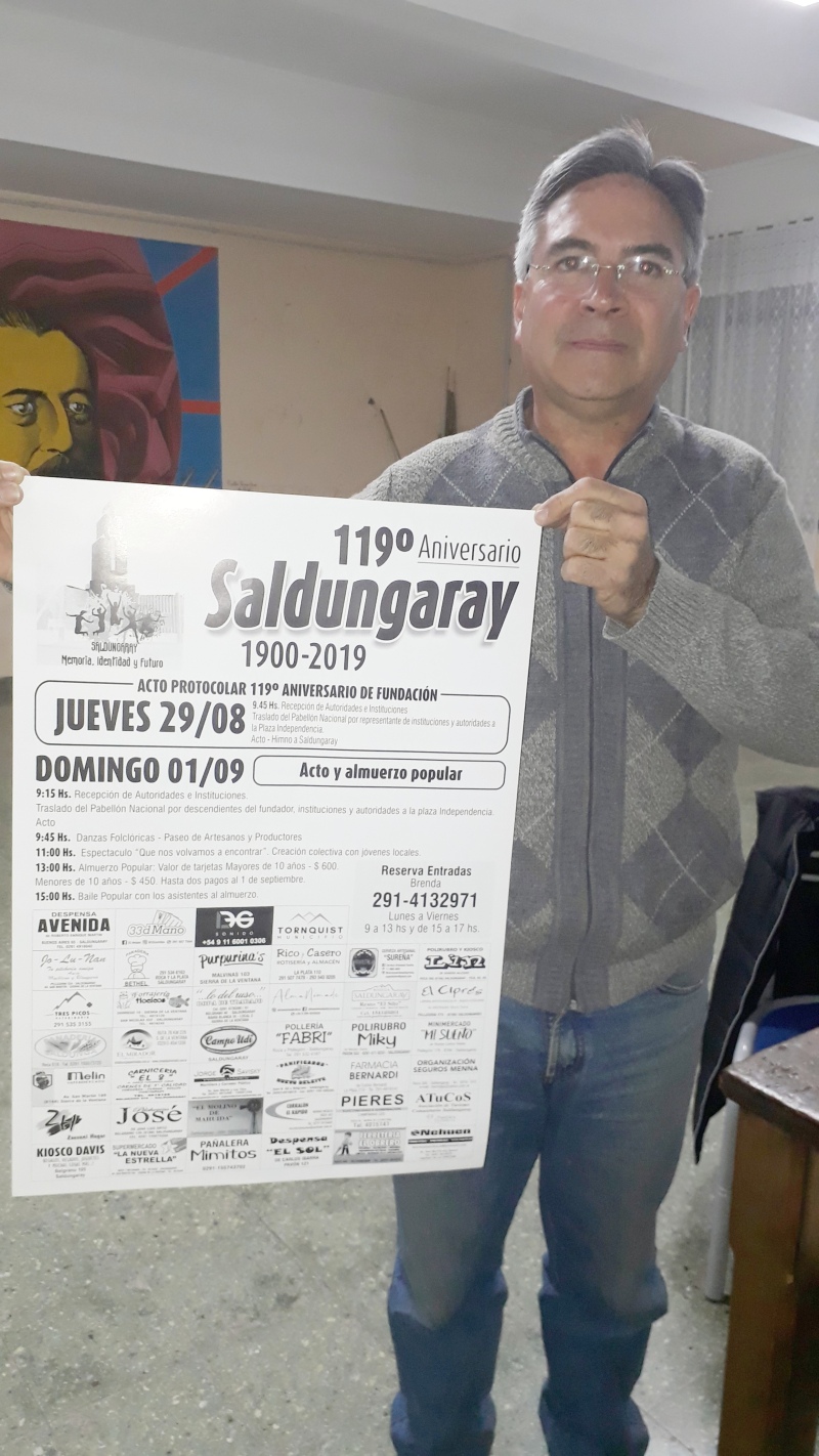 Saldungaray - Continúa a buen ritmo, la venta de tarjetas para el Aniversario 119°