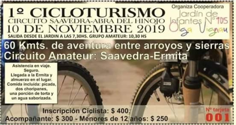 Primer Cicloturismo Circuito Saavedra - Abra Hinojo