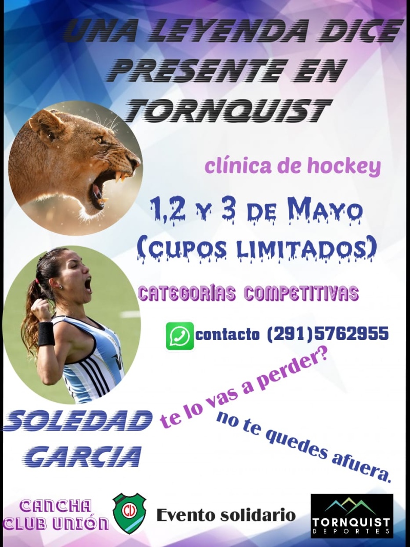 Tornquist - Llega una excelente clínica de Hockey con Soledad García