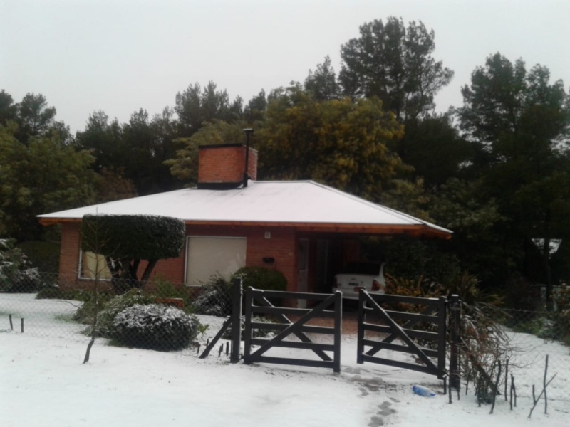 Villa Ventana – La nieve se instaló en la villa turística