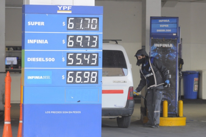 YPF aumentó los combustibles un 4,5 %