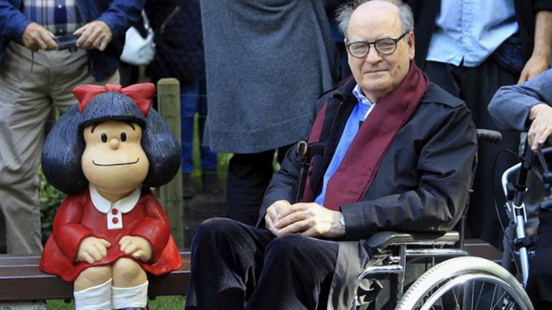 Hoy Mafalda está triste, falleció Quino a los 88 años de edad