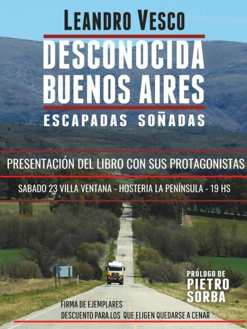 Villa Ventana - Leandro Vesco presenta este sábado "Desconocida Buenos Aires"