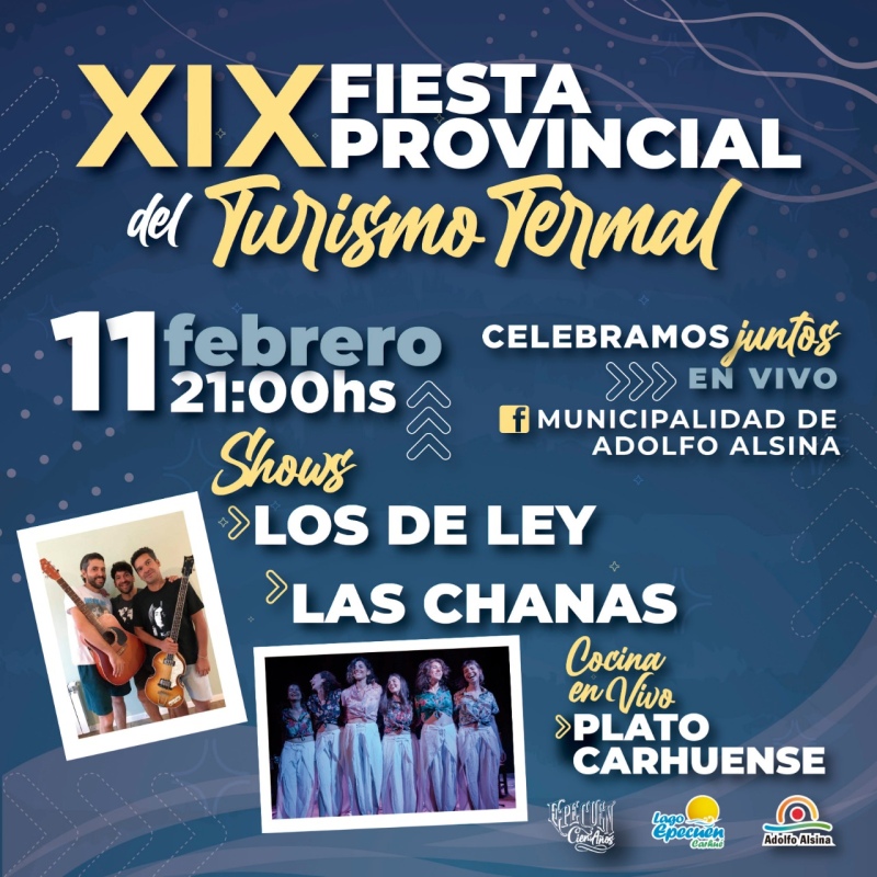 La XIX Fiesta Provincial del Turismo Termal será el 11 de Febrero