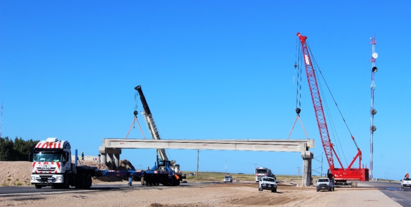 Continúan a buen ritmo, los trabajos en la autopista entre Tornquist y Bahía Blanca