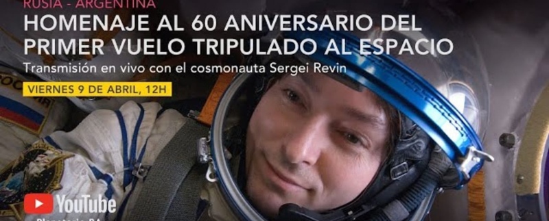 Tornquist - Videoconferencia con el Cosmonauta Sergei Revin