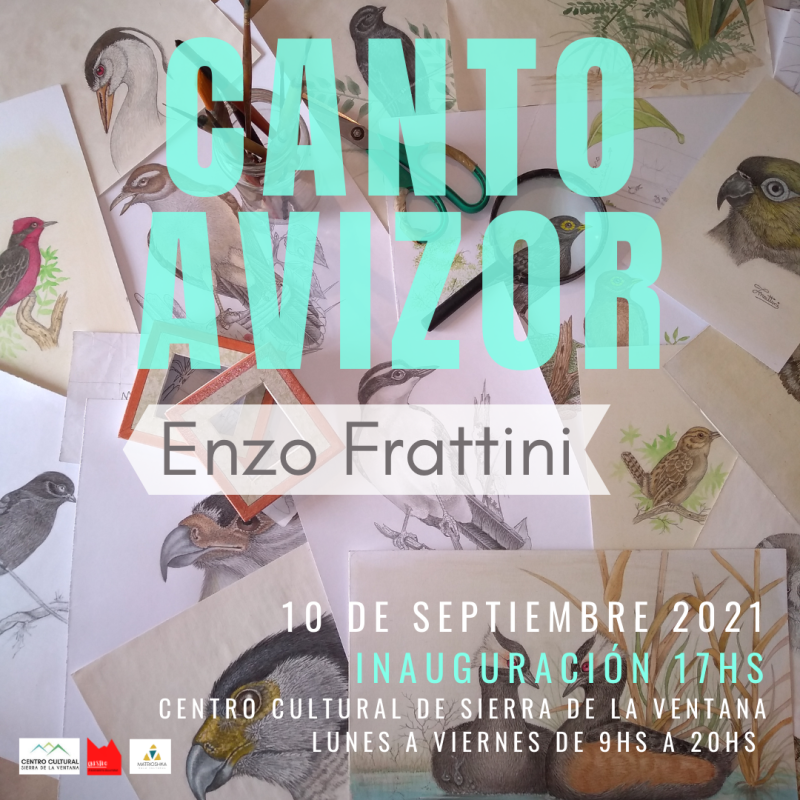 Sierra de la Ventana - El artista Enzo Frattini presenta su obra en el Centro Cultural