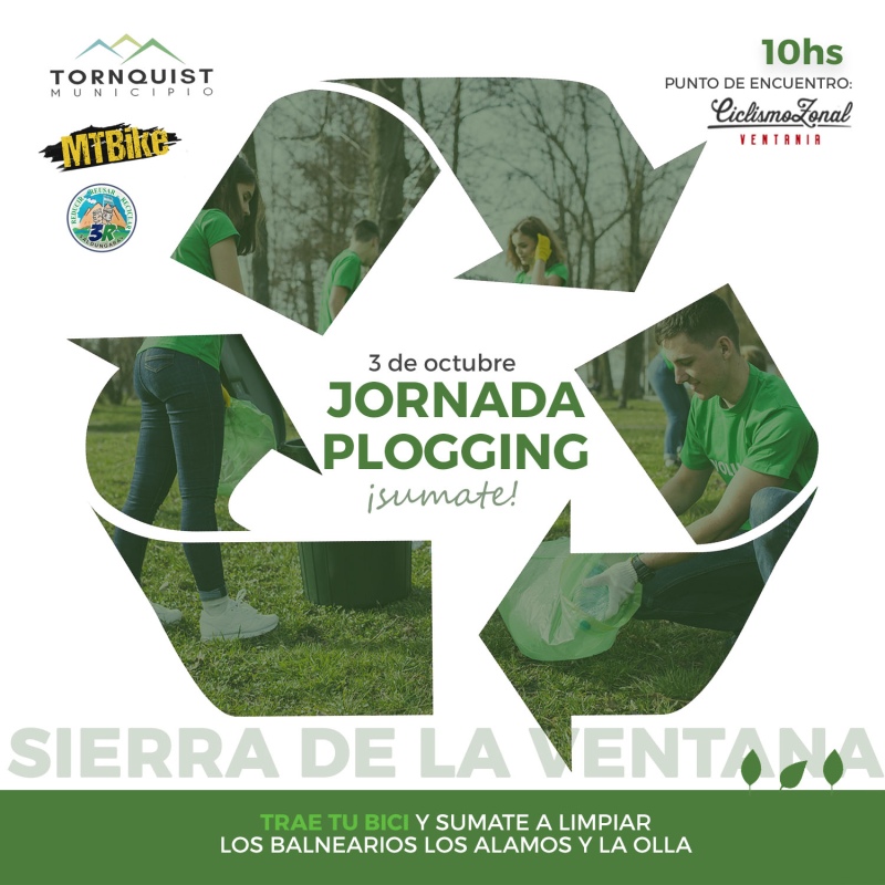 Sierra de la Ventana – Este domingo 03 se realizará una jornada participativa de Plogging