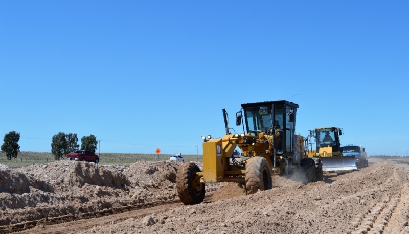 La construcción de la autopista Bahía Blanca–Tornquist, ya supera el 45 % de avance de obra