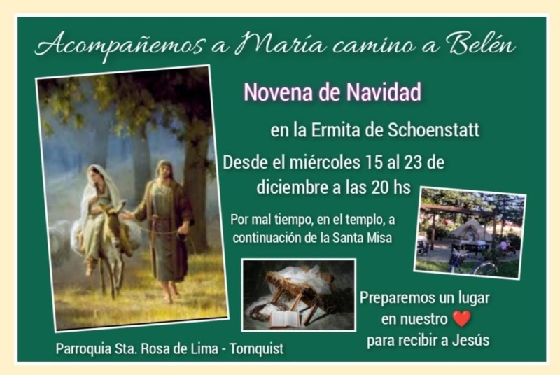 "Acompañemos a María camino a Belén" llega la Novena de Navidad