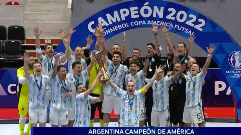 Futsal - Argentina le ganó a Paraguay y se consagró campeón de América