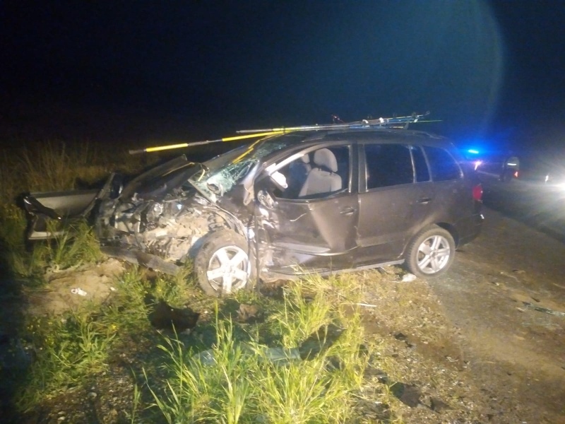 Ruta 51 - Accidente: Choque frontal de dos vehículos con 12 personas asistidas