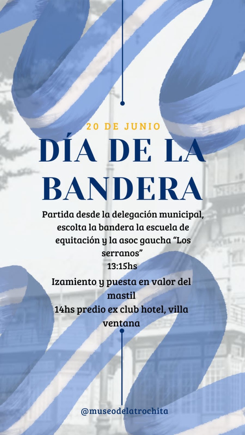 Villa Ventana – Invitación a la comunidad a participar del acto del 20 de Junio