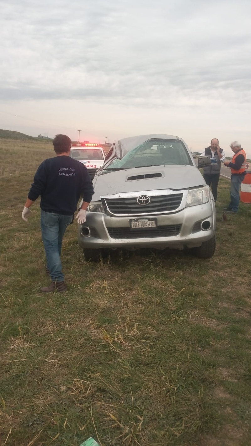 Ruta 33 - Un hombre de 71 años volcó aunque afortunadamente resultó ileso
