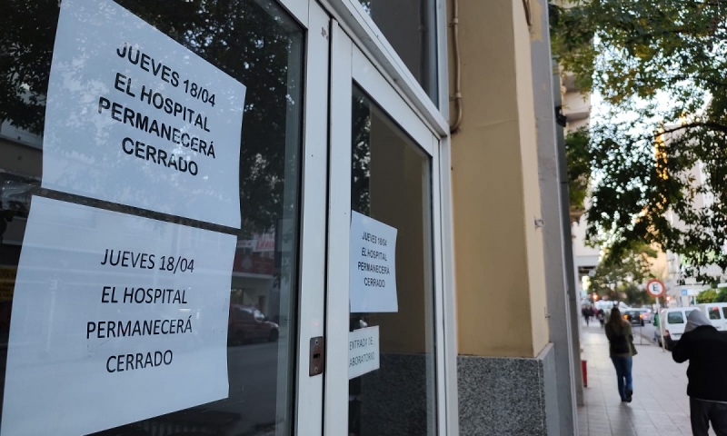Bahía Blanca - Los hospitales privados hoy cierran sus puertas por 24 horas